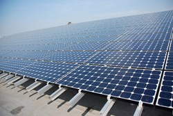 Solar panels over Saudi Arabia