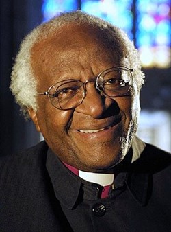 .. whereas Archbishop Desmond Tutu taught the hard lesson of truth and reconciliation to bring peace to South Africa after apartheid