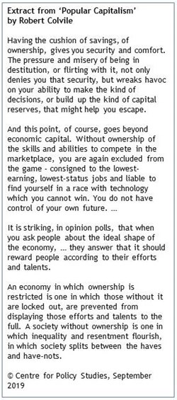 The rationale for popular capitalism 