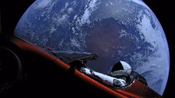 Elon Musk's Tesla in space