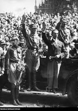 .. brought echoes of Hitler’s Nuremberg rallies in the 1920s/1930s ..