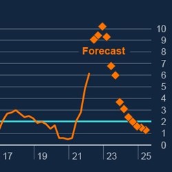 The Bank of England expects the price inflation peak to be short-lived: however if it feeds into wage inflation it could seriously undermine both national debt servicing and the property market ..