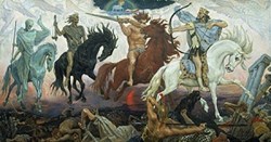 Plague, War, Famine and Death - the four horsemen of the Apocalypse, invoked by Bank of England Governor Andrew Bailey in his comments about inflation ..