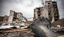 .. leaving a land being bombed into oblivion, inhabited by a people filled with disgust and distrust for his regime